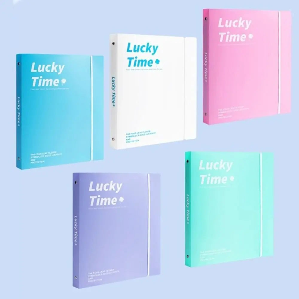 New PP A4 File Folder 3 Hole Dustproof Binder Folders Large Capacity Waterproof Loose-leaf Folder School Supplies