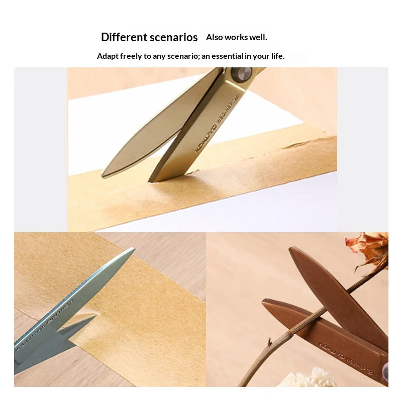 Kokuyo Stationery Scissors 가위 Teflon Non Stick Anti Rust Scissors Tijeras Aesthetic Stationery Used In Classrooms Homes ,Offices