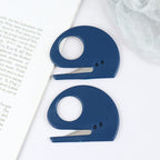 2Pcs/Lot Plastic Mini Letter Opener Letter Mail Envelope Opener Safety Paper Guarded Cutter Blade Office Equipment