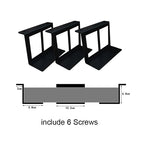 4.8-6.8cm Under Desk Laptop Holder Mount Bracket With Screws For Macbook Storage Tray For Notebook Computer Accessories