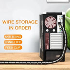 Cable Tube Sleeve Flexible Cord Bundler Wire Wrap Cable Management System Desk Wire Organizer for Office Home TV PC Computer