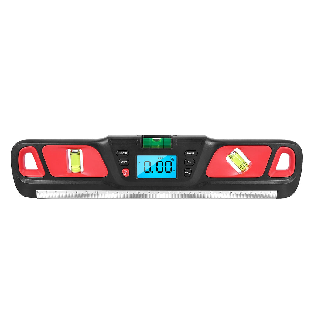 Digital Level Inclinometer Electronic LED Display Protractor Magnetic Base Digital Level Measuring Tool Instrument 280mm HW-200