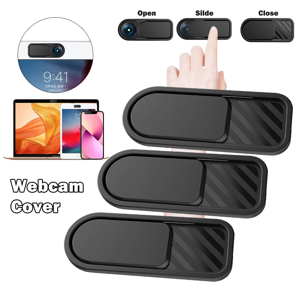 5/1Pcs New Webcam Cover Ultra Thin Slide Privacy Protector Camera Shutter Cap For iPhone 15 14 13 12 Pro iPad Phones Laptops