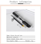 13Pcs Set Ballpen Retractable Gel Pens Black Red Blue Ink 0.5mm Ballpoint Replaceable Refills Office School Supplies Stationery