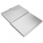 2022 New Waterproof Stainless Steel Business ID Credit Card Holder Luxury Silver Aluminium Case Cover Unisex Card Wallet