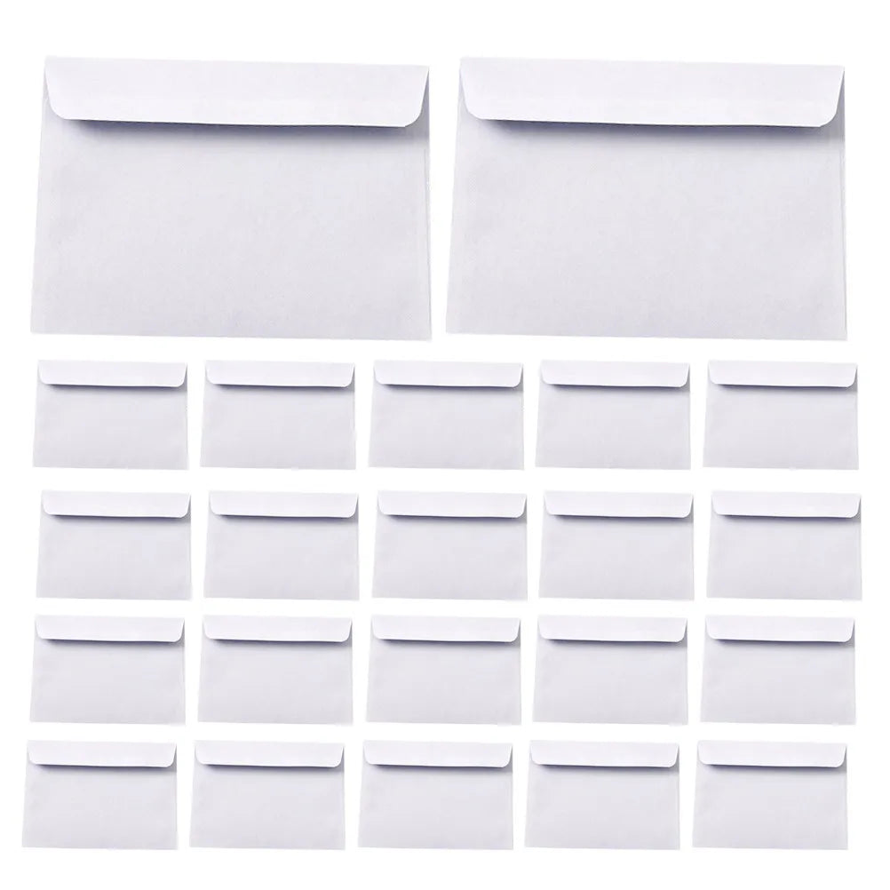 100Pcs White Confidential Envelopes Security Print Long-Lasting Paper Versatile Use Business Legal Letters Cash Storage Secure