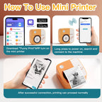 New Photo Printing Machine D2 Mini Printers Thermal Paper Stickers Paper Printer Label Sticker Printer Label Maker Printer