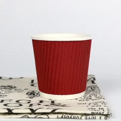 100pcs/pack 4oz Paper Cup Disposable Kraft Coffee Cup Hot Drinking Party Supplies