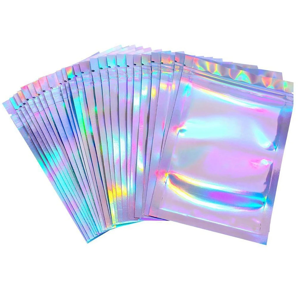 Resealable Laser Ziplock Bags For Necklace Food Storage Bags Pouch Packaging Bag Multifunctional Bubble Mailers