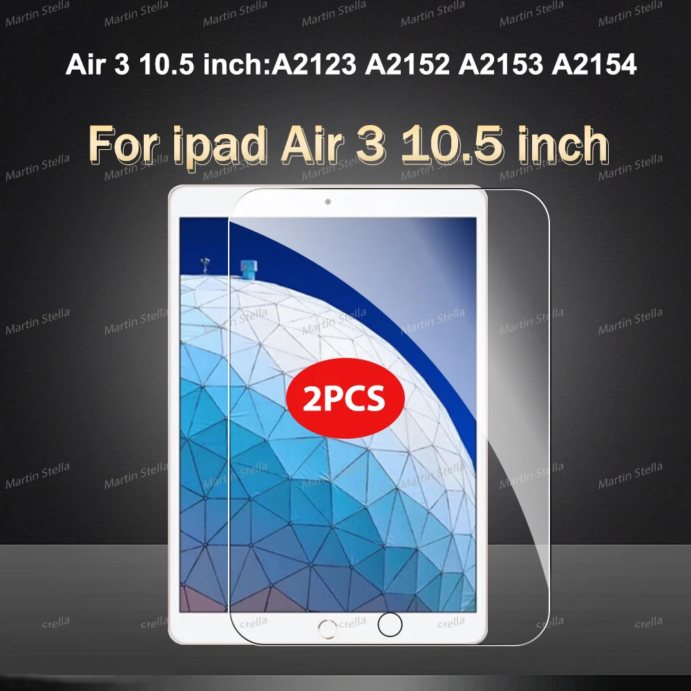 2Pcs Tempered Glass Screen Protector For ipad Pro Air 13 11 2024 M4 M2 Air 5 4 Pro 12.9 11 M3 M5 2025 2026 Film