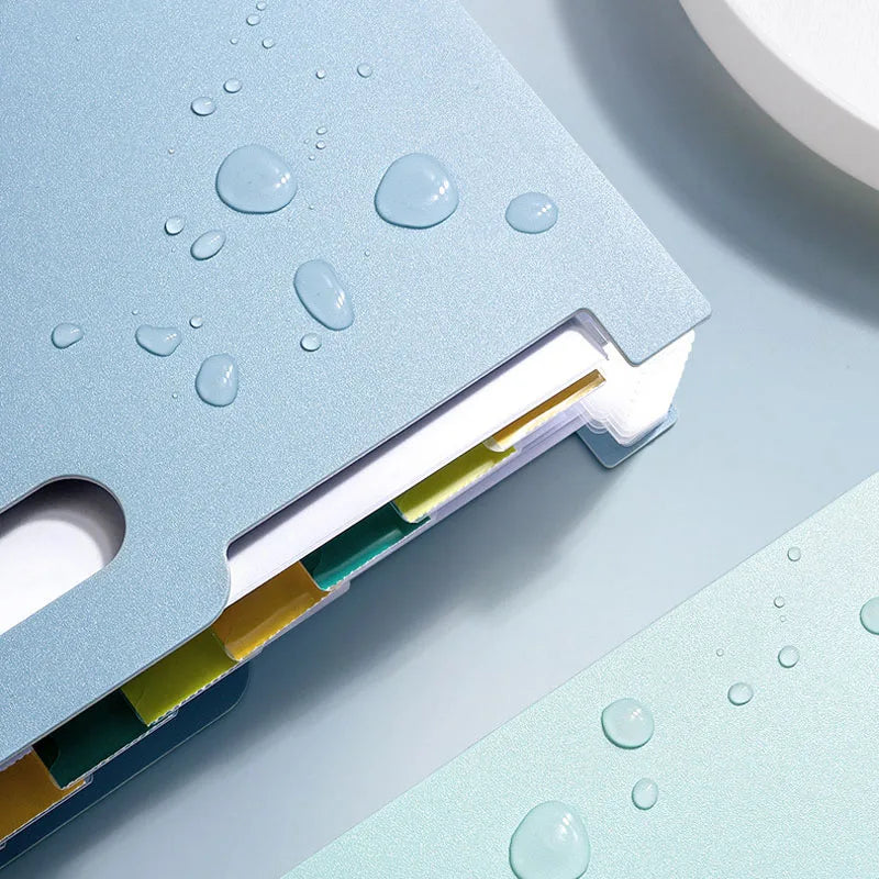 A4 Accordion File Bag with Handle Multi-layer Expandable Document Folder Large Capacity Desk Standable Organizer