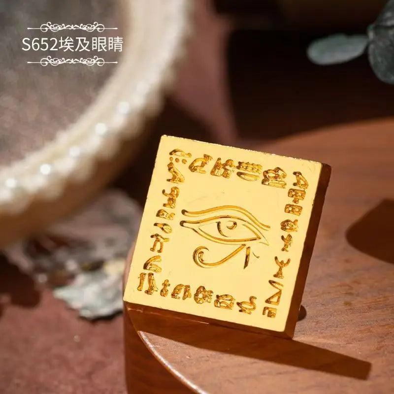 Plant Wax Stamp Seal Wax Print Thick Copper Head Carved Sealing Tool Holiday Party Invitation Letter Wedding Decorative