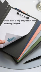 1PC A4 File Folder with Cover - Document Organizer Clipboard for Business & School, Office Stationery Supplies, Paper Holder