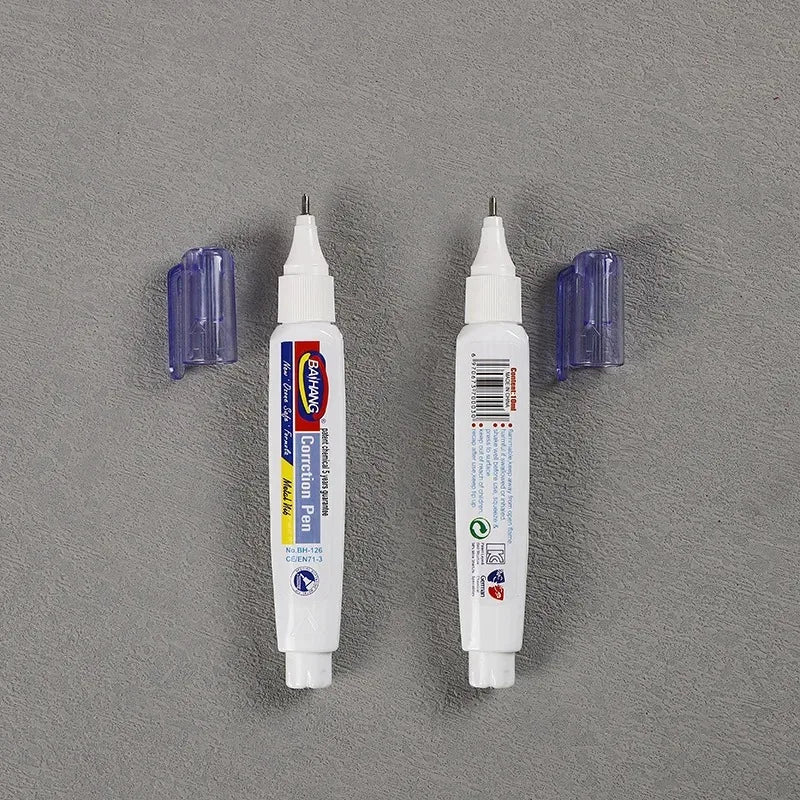 Quick Dry Correction Fluid White Out Liquid Eraser Portable Writing Error Covering Liquid Student Stationery Office Document