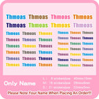 Custom Heat Transfers Name Sticker Personalized Washable Clothes Ironing Stickers Iron-on Labels Fabric Clothing Babysuit Tags