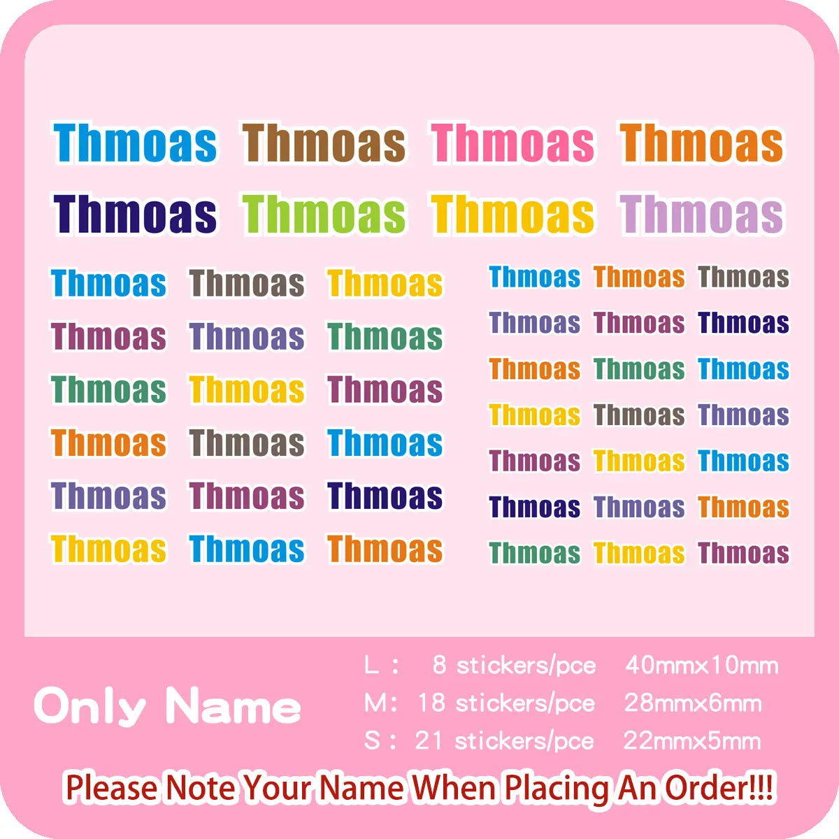 Custom Heat Transfers Name Sticker Personalized Washable Clothes Ironing Stickers Iron-on Labels Fabric Clothing Babysuit Tags
