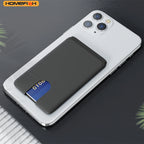 HOMEFISH Phone Holder Sticker Credit Card Holder Adhesive Soft Silicone Mobile Phone Wallet Compatible for Iphone Android