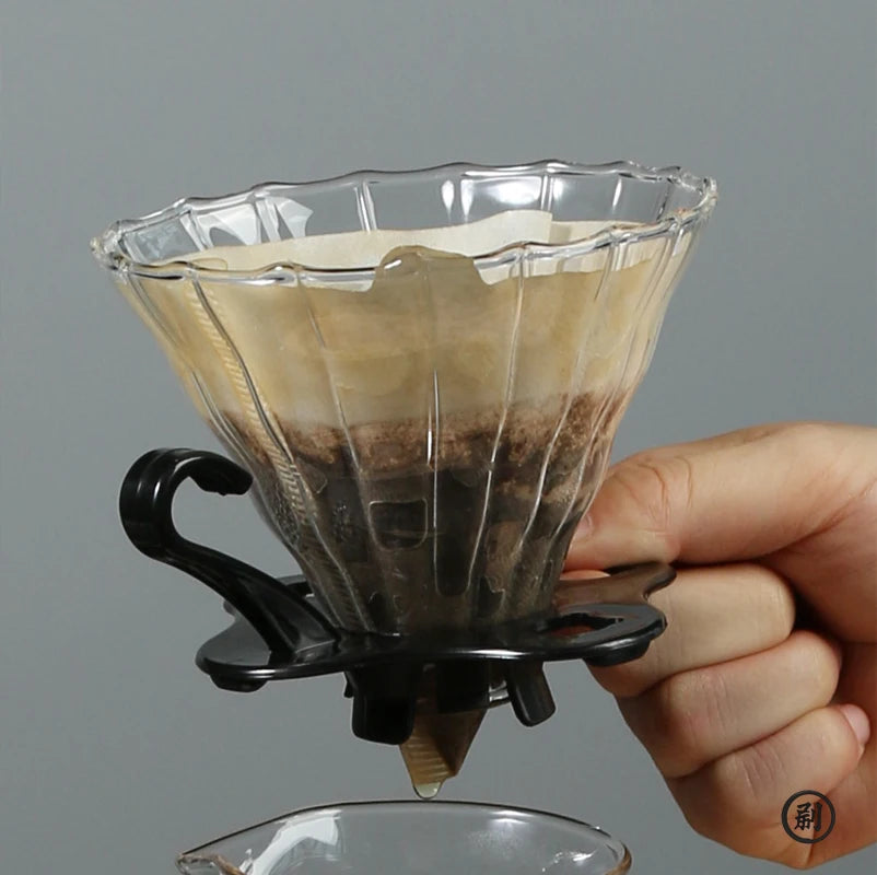 Wood Pulp  01 Cone Filter Pour Over 1-3Cups Natural Drip Coffee Paper Filters Makers Accessories
