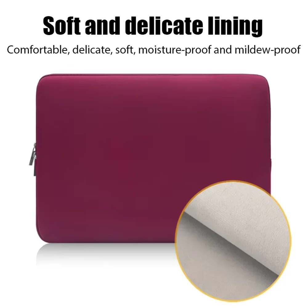 Shockproof Laptop Sleeve Portable Notebook Protective Bag for 12 13 14 15 15.6 Inch Tablet Laptop Lightweight Carry Case Cover