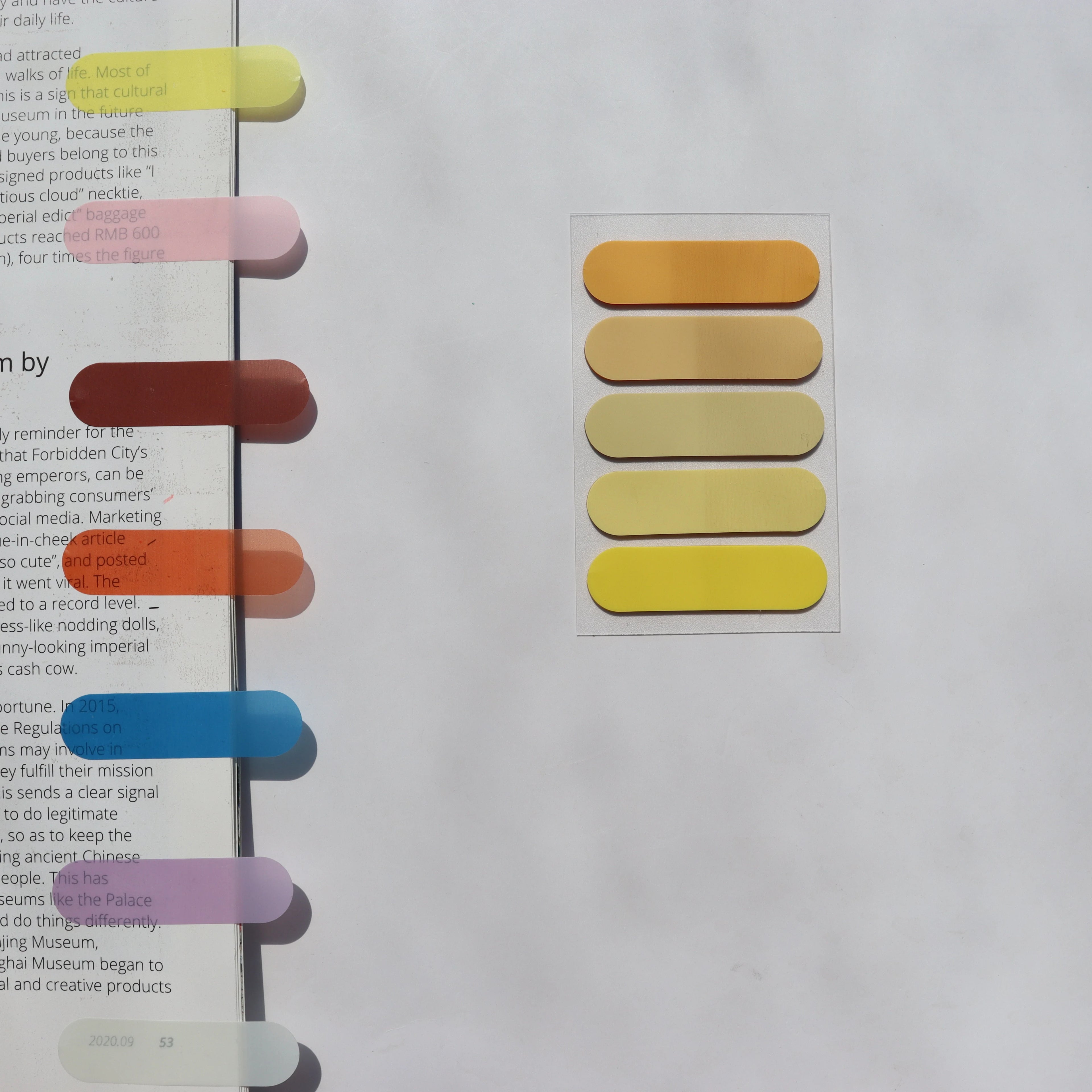 100 Sheets Transparent Sticky Notes Self-Adhesive BookMarker Annotation Reading Book Clear Tab Kawaii Cute Stationery
