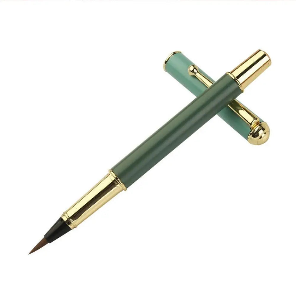 High Quality Drawing Soft Hair Artist Metal Penmanship Brushes Calligraphy Pen Brushes Chinese Brushes Painting Pens