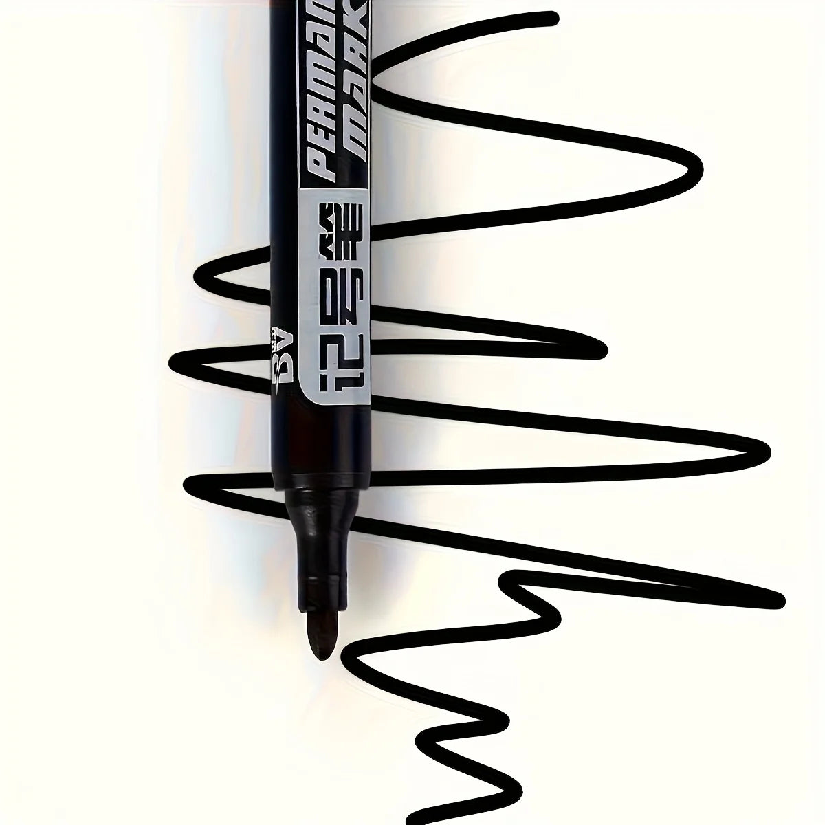 10pcs Permanent Marker Set, Waterproof Black Ink High-Capacity Oil-Based Office Supplies for  Office Supplies and Accessories