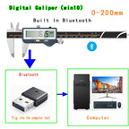 Built-in Bluetooth Digital Caliper for Wireless Transmission Electronic Caliper for Measuring Outer Diameter Inner Diameter 150m