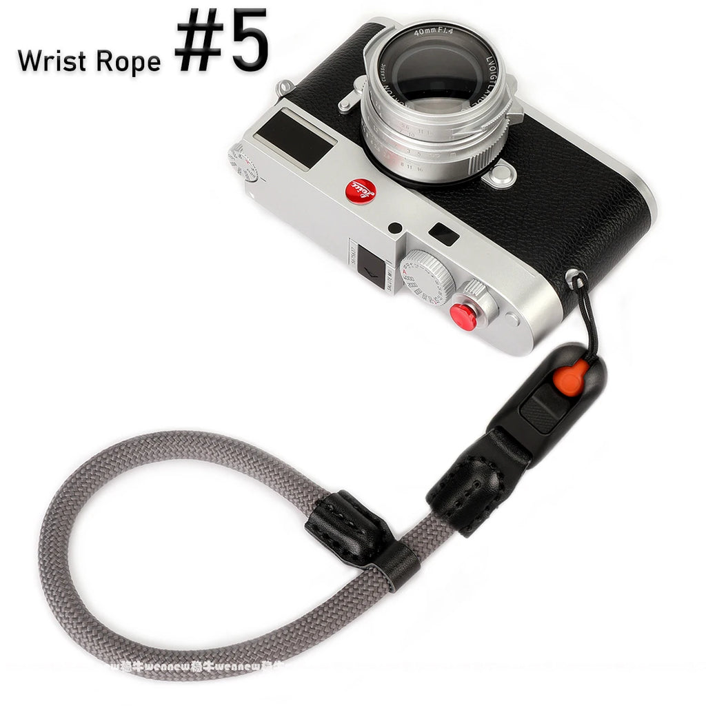 Quick Release Beads Round Rope Camera Shoulder Strap Lanyard for Canon Nikon Panasonic Sony Fujifilm Neck Strap Wrist Strap