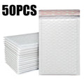 1-500PCS Poly Bubble Mailers Padded Envelopes Self Seal Bubble Lined Waterproof Cushion Shipping Enveloper Mailers White