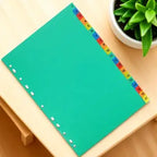 20Pcs Index Dividers Binder Tabs Plastic Dividers for Office Notebook Loose-Leaf Page Markers File Separators Document