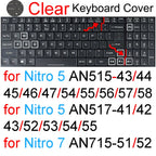Keyboard Cover for Acer Nitro 16 16S 15 17 5 Spin 7 AN515 AN517 AN715 V AN16 AN14 ANV15 AN18 ANV16 Silicone Protector Skin Case