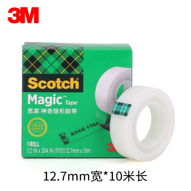 3M Scotch 810 Magic Tape High Viscosity No Trace Invisible Adhesive Tape Home Office Supplies and School Supplies Tape 19mm*10m