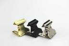Pop Metal Clip Bakery Shop Price Tag Sign Card Display Snap Label Holders Silvery Gold Black Advertising Clamp