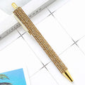 1 Piece Lytwtw's Ballpoint Pen Luxury Rhinestone Cute Wedding Rose Gold Metal Stationery School Office Supply High Quality Pens