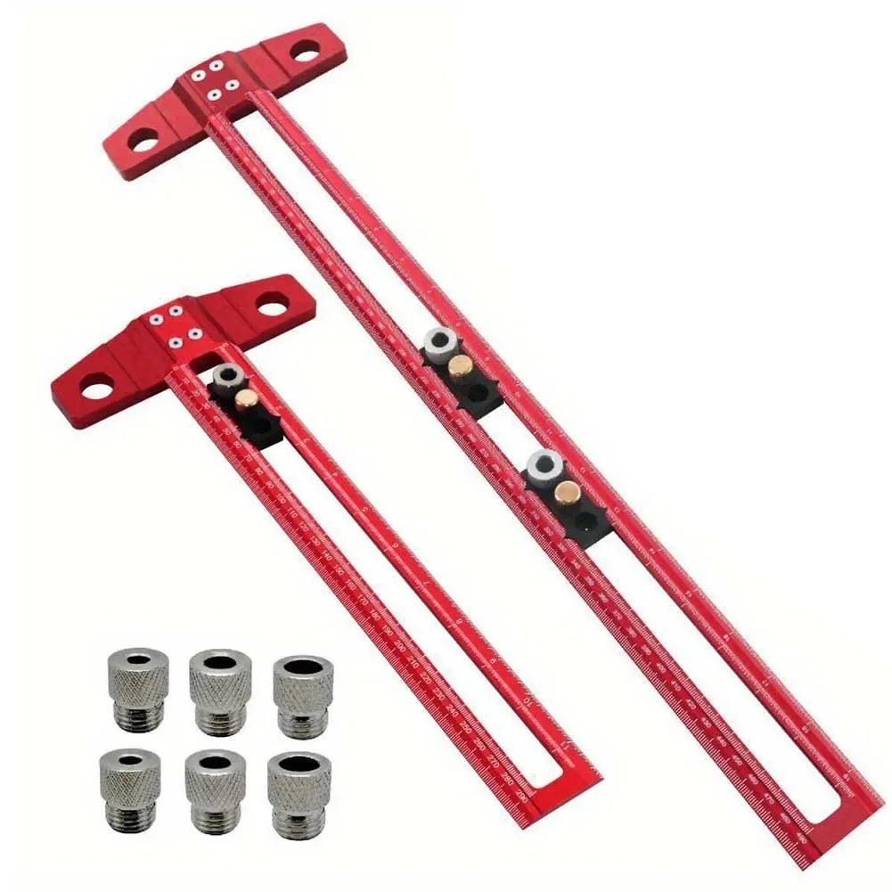 1pc T Type Woodworking Scriber Ruler 90 Degree Line Gauge Scriber T-Square Ruler For Assembling Wooden Boxe Cabinets Photo Frame