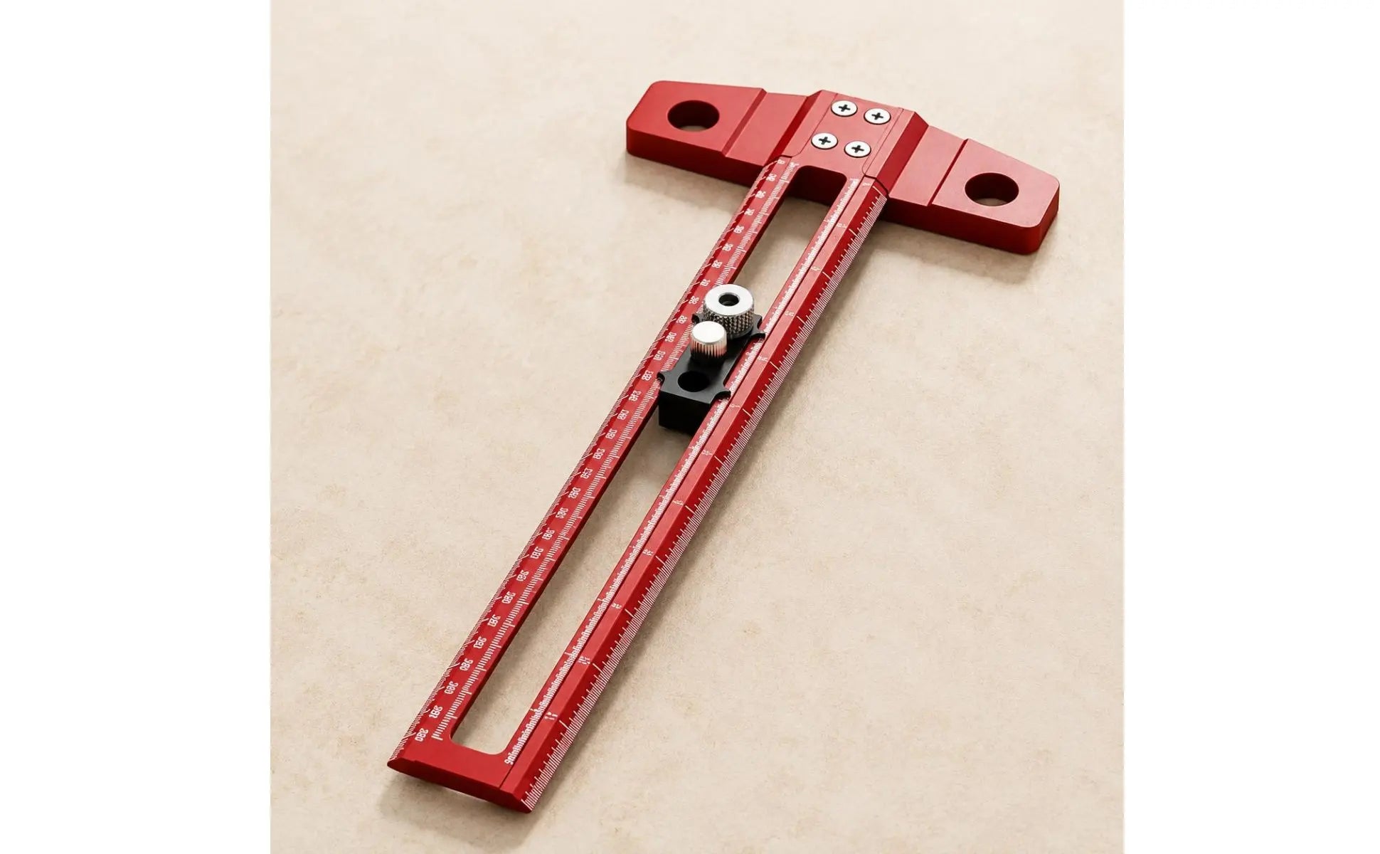 T-Square Ruler Aluminum Alloy Carpenter T Ruler Woodworking Marking Gauge Clamp Lock Design Hand Tool for Carpenters