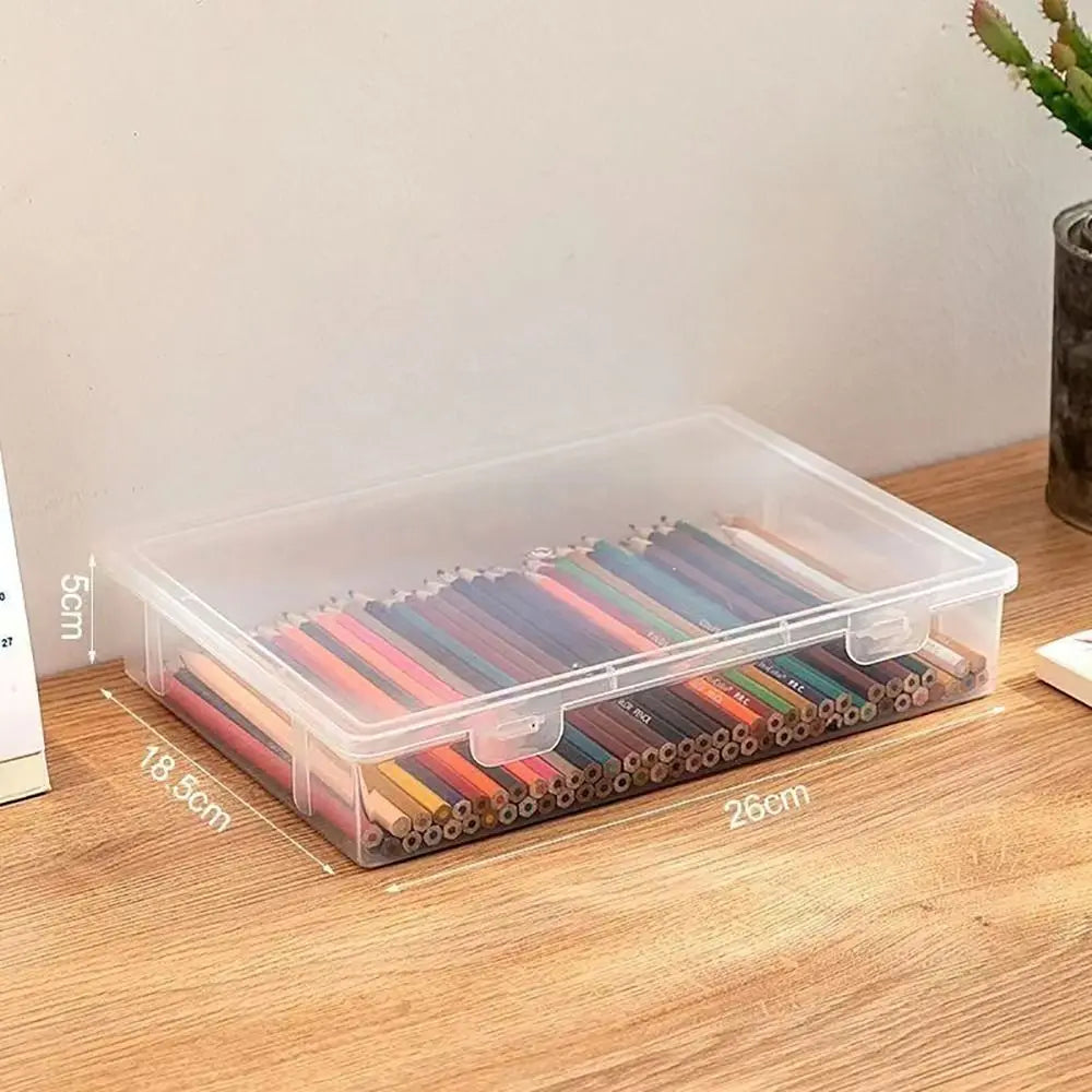 Plastic Box for Data Certificate Stationery Jewelry Portable Large Capacity A4 A5 File Organizer School Home Office Supplies