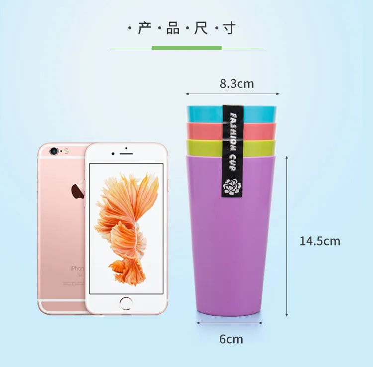 2PCS 20oz Plastic Reusable Cup Stackable Tumbler Unbreakable  Cups for Beer Reusable Glass for Water Party or Home Bar Bathroom