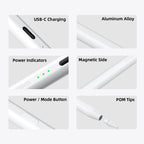 GOOJODOQ Ai07 Stylus Pen For Apple Pencil Ai Read/Write/Draw Tilt-sensitive Palm Rejection USB-C Fast Charge for ipad 2018-2025