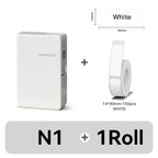 Niimbot N1/B18 Thermal Transfer Label Sticker Printer Mini Label Maker With Ribbon PET Papers For Jewelry Store Cable Cosmetics
