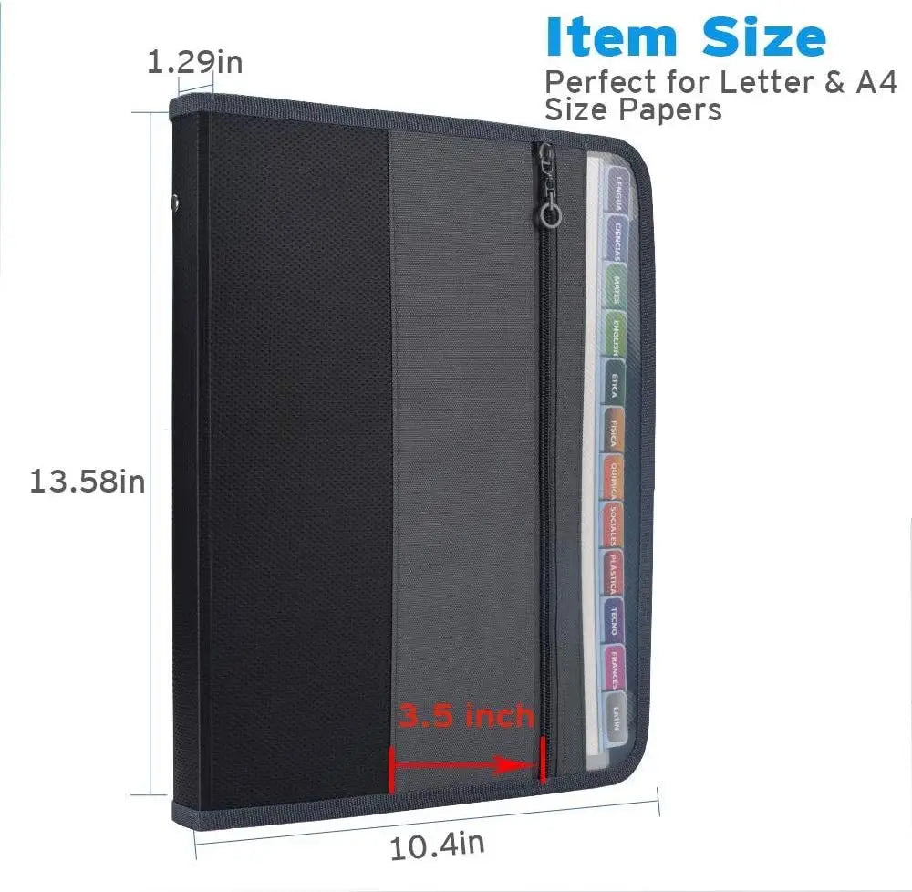 Kobest Expanding File Organizer 13 Pocket Accordion A4 Document Ziper Folder Bag Hot Style