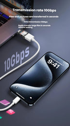 Type C Adapte USB 3.2  OTG Fast Charging 120W 10GB High Speed Data Audio Transfer For PC Tablet