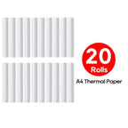 A4 Thermal Paper Printer Paper for A4 Portable Printer,For M08F-Letter, M08F M832,M833, M834,M835, 8.27"×11.69” Size, 100 sheets