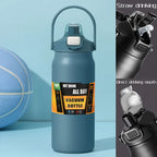 Stainless Steel Thermo Bottle 1.5L Large Capacity Thermo Water Portable 1500ml Vacuum Mug Thermos Insulated Cup 1L Tumbler
