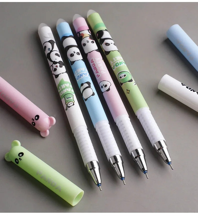 4 Pieces Lytwtw's Cartoon Cute Kawaii Capybara Unicorn Erasable Pen Creative School Office Gel Pens Suppliies Stationery