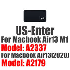 Keyboard Cover for Macbook Air 13 15 Pro 14 16 Touch Bar ID Silicone Protector Skin EU A3113 A3112 A3240 A2337 A3401 M1 M2 M3 M4