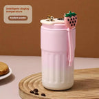 Intelligent Digital LED Temperature Display Coffee Cup Stainless Steel Thermo Bottle Keeps Cold and Heat Thermal Mug Sports Cup