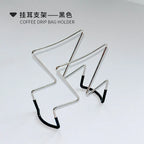 Cafe Drip Bag Coffee Holder,Stainless Steel Coffee Filter Holder,Outdoor Japanese Style Hanging Ear Coffee Holder,Portable Stand