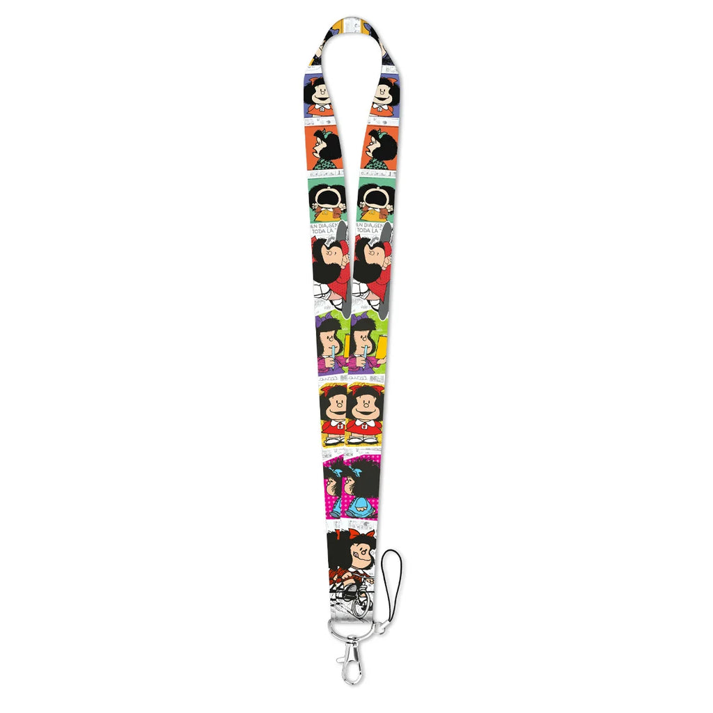 Cartoon Girl Credential Holder Cute Lanyards for Key Neck Strap For Card Badge Gym Keychain Keyring Accessories Gifts