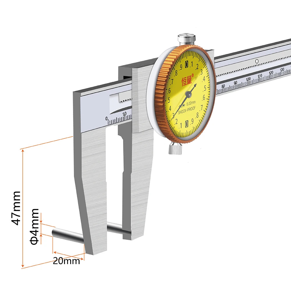 90 Degree Precision Electronic Stainless Steel Boring Special Caliper Inner Diameter Measurement Tool Aperture Digital Caliper